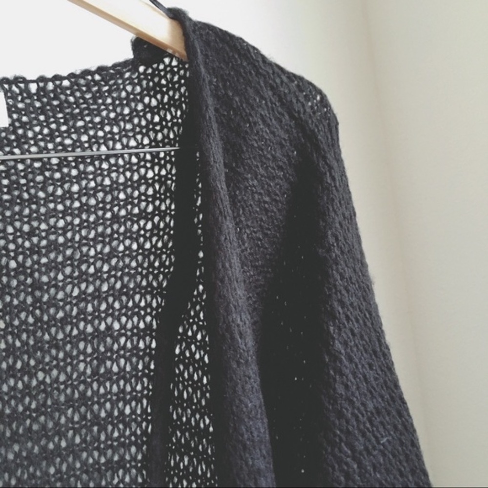 🏷BOGO-NWT Black Oversized Open-front cardigan - Picture 4 of 8